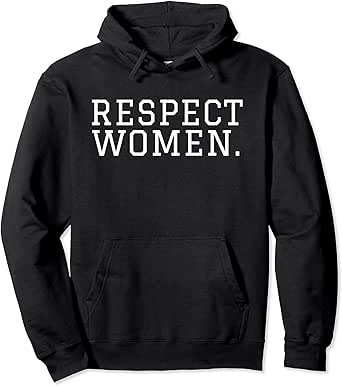 respect women pink hoodie