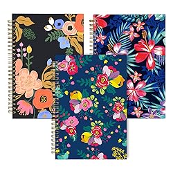 XYark Lined Notebook Spiral, A5 Flower College