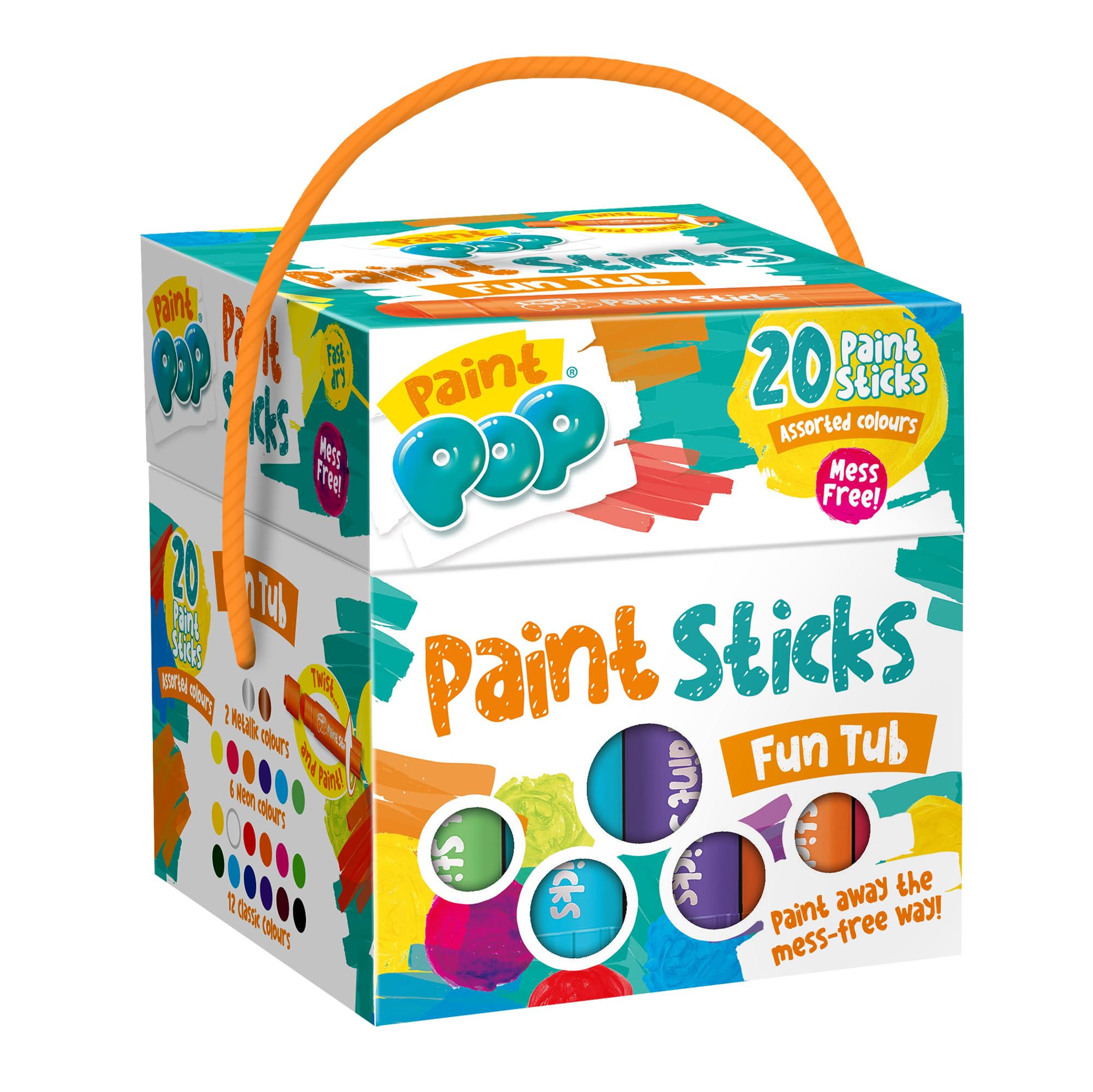 CRAZY POP - Multi-surface pencils that clean up in a blink of an eye - Quick drying - No smudge - Easy grip - Box of 20 pencils
