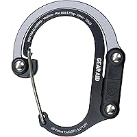 GEAR AID HEROCLIP 360° Swivel Carabiner Gear Clip and Hook (Medium) for Camping, Backpack, Suitcases and Garage Organization
