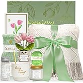 Sympathy Gift Baskets for Loss of Loved One - Self Care Basket Get Well Soon Gift for Women, Thinking of You & New Mom Care Package, Valentines Day Birthday Gifts for Wife Friend Sister Grandma