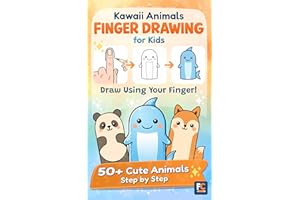 Kawaii Animals Finger Drawing for Kids: A Step-by-Step Drawing Guide for Beginners · 50+ Cute Kawaii Animals Using the Finger