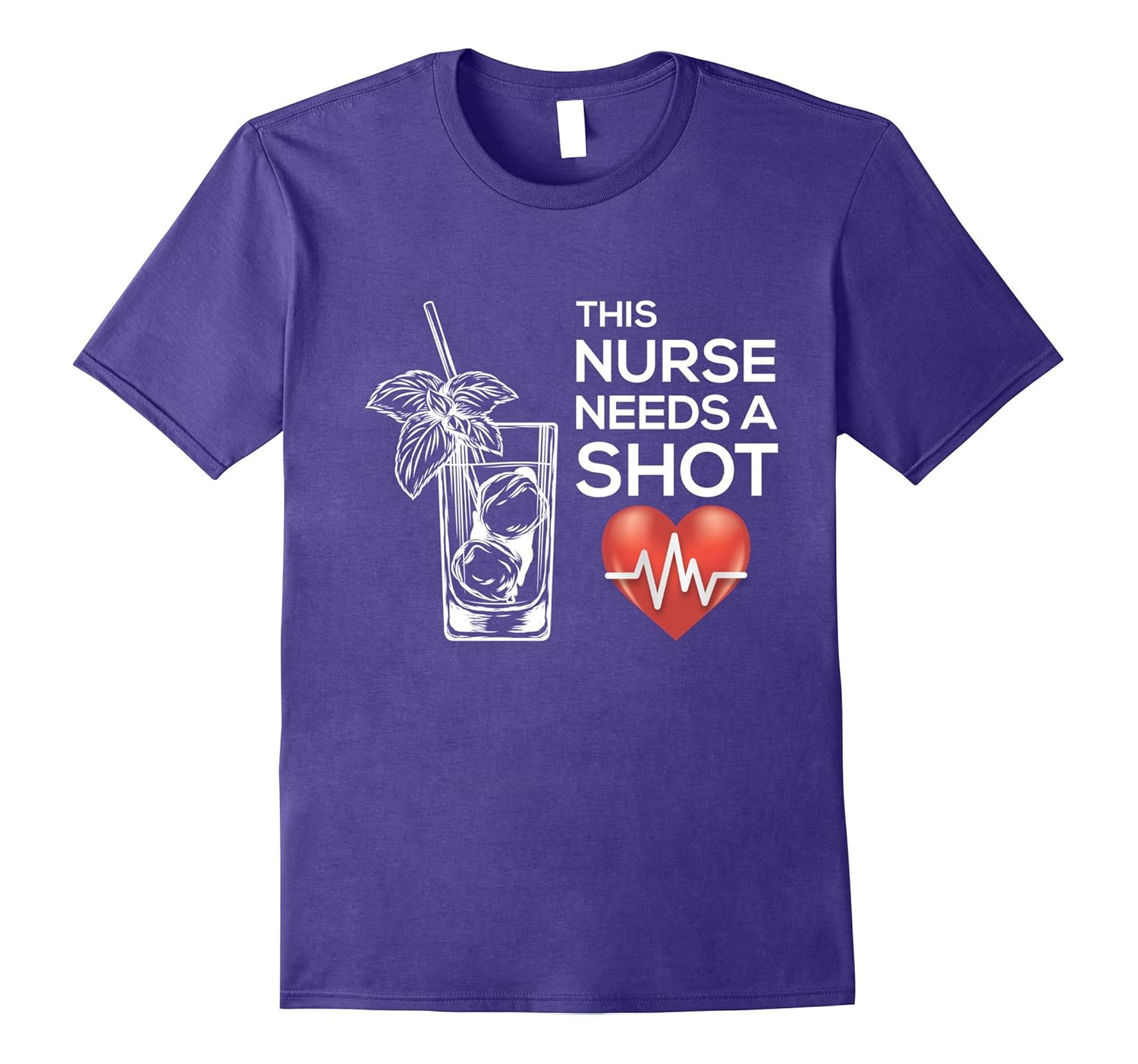 This Nurse Needs A Shot T-Shirt Funny Drinking Gift Idea-Rose