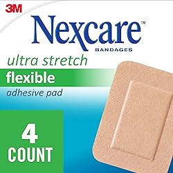 Nexcare Ultra Stretch Adhesive Pads, 3 x 4 in, 4