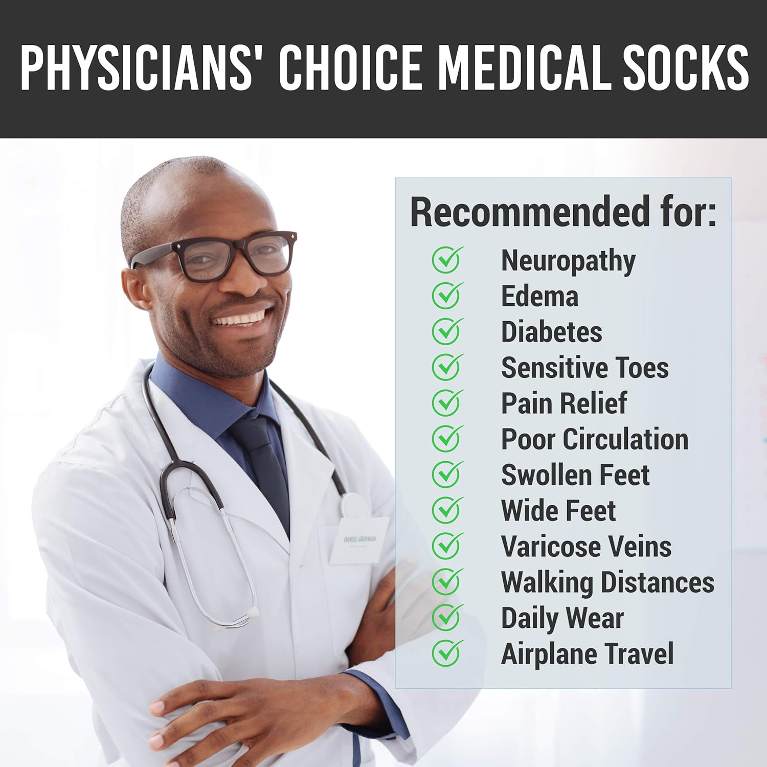 Diabetic Over The Calf Socks for Men - 12 Pack - Made in USA: Clothing