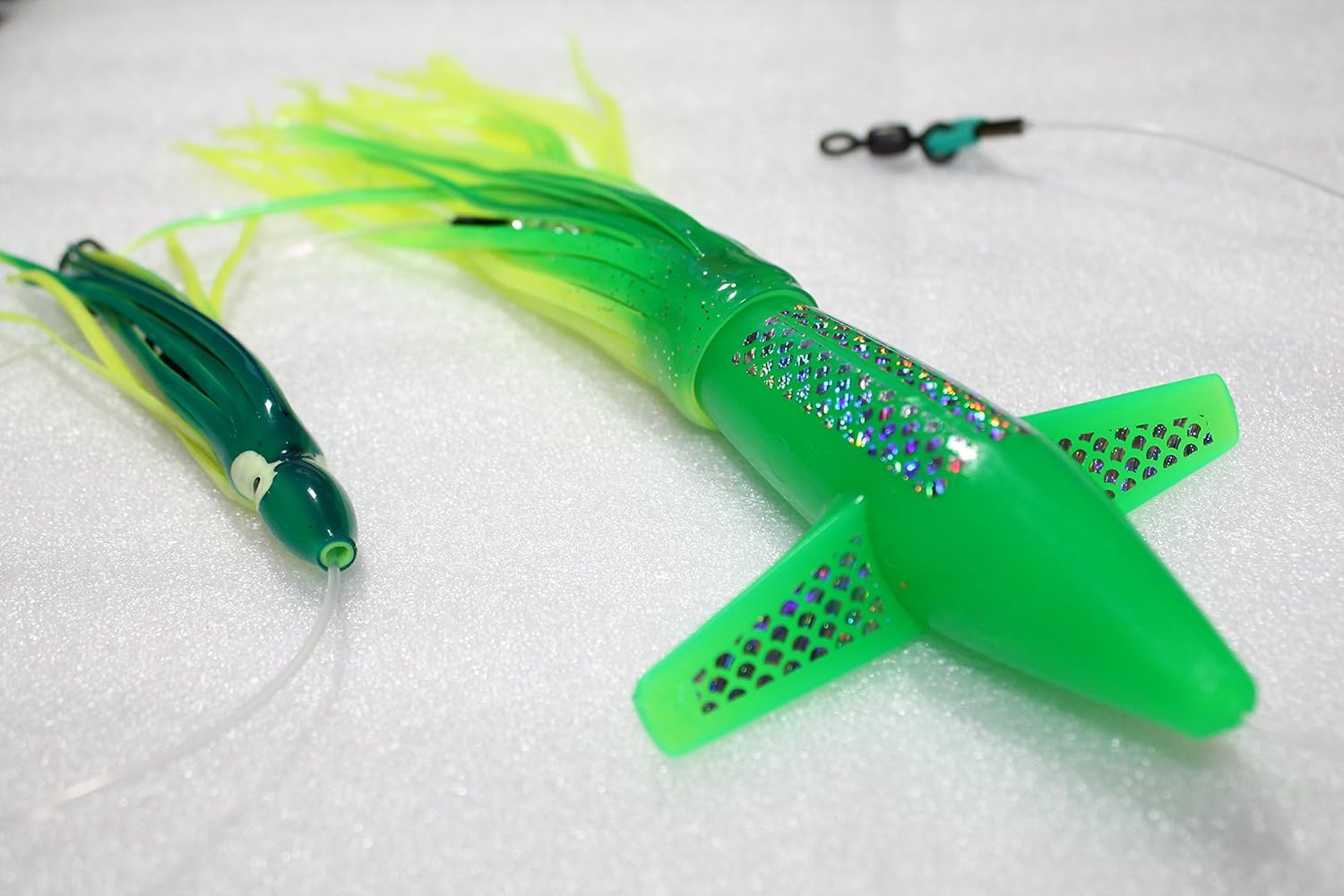 Turbo Teaser Bird Green Saltwater Fishing Lure for Tuna