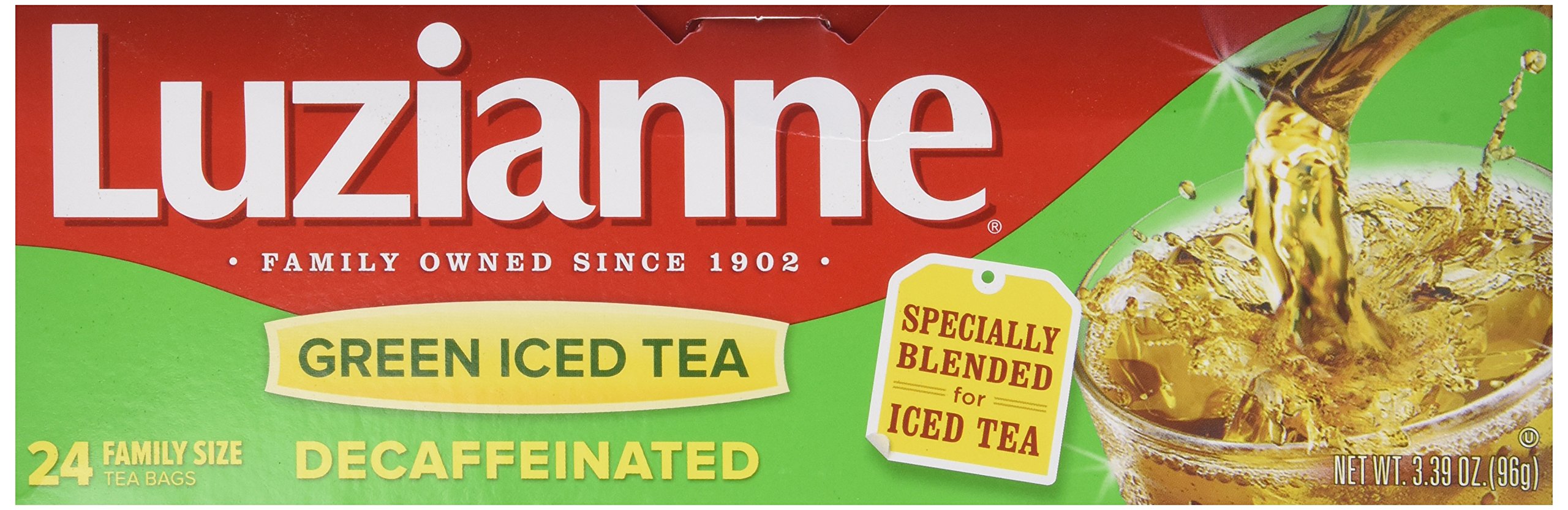 Luzianne Decaffeinated Iced Tea 96 Family Size Bags