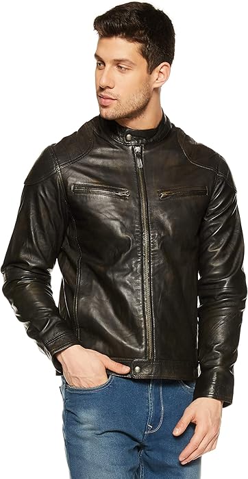 polo men's leather jacket