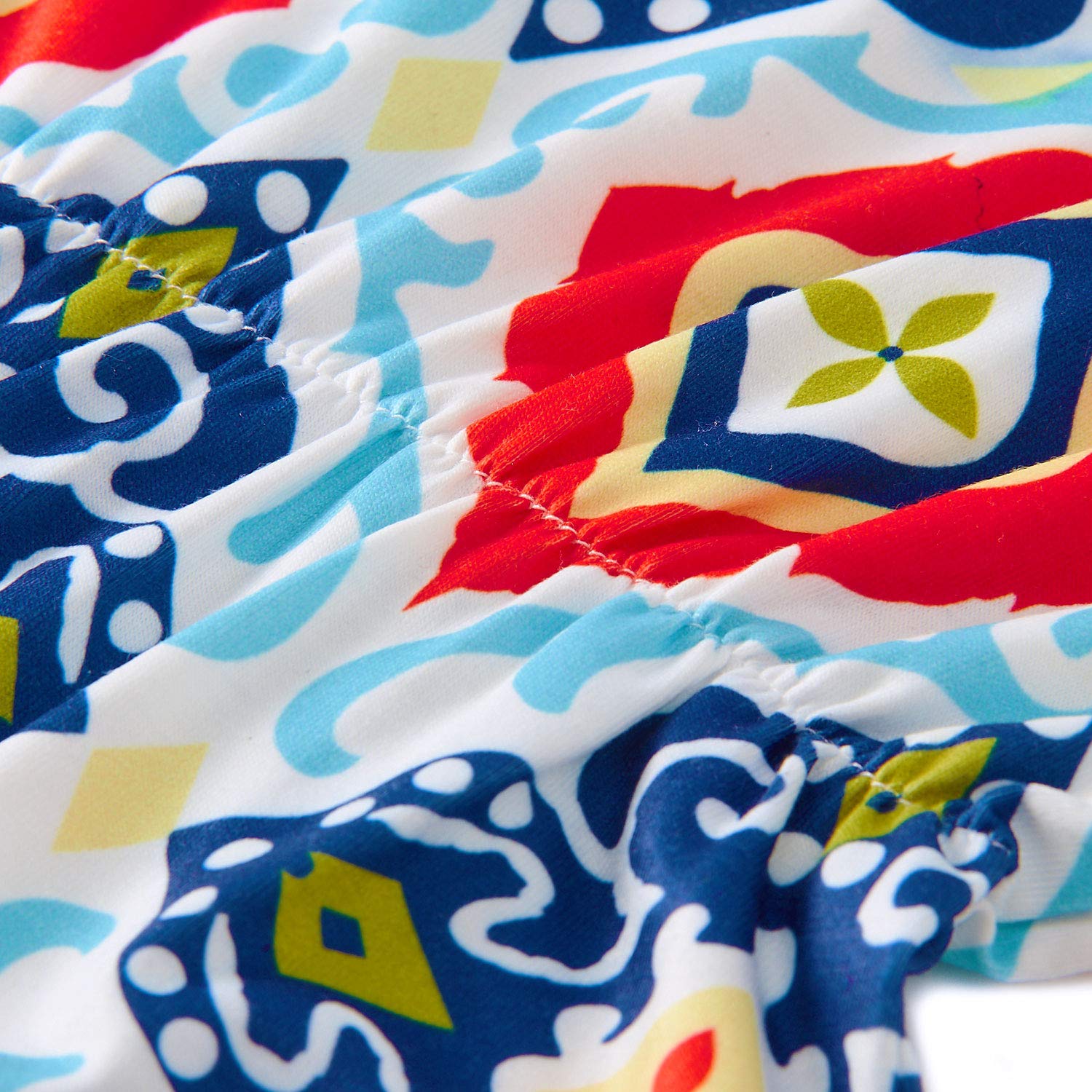 RAISEVERN Chic Imprimer sans Manches Onesie Whit Romper avec la tête des Tenues Quotidiennes Taille 90