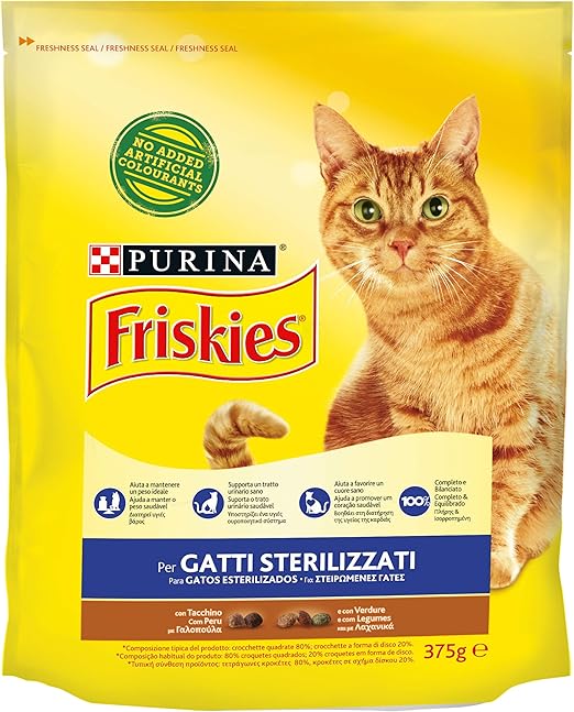 Friskies Croquettes Pour Chats Sterilises Avec Dinde Et Legumes Ajoutees 375 G Lot De 12 Pieces Amazon Fr Animalerie Friskies Croquettes Pour Chats Sterilises Avec Dinde Et Legumes Ajoutees 375 G Lot De 12 Pieces Amazon Fr Animalerie