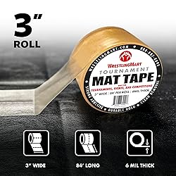 WrestlingMart Tournament Mat Tape Roll – Clear