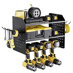 TRZZ Power Tool Organizer Wall Mount, 3-Layer Drill
