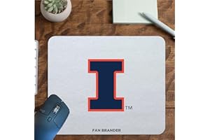 Fan Brander NCAA Mousepad for Home, Office, and Gaming (Illinois Fighting Illini Mouspad)