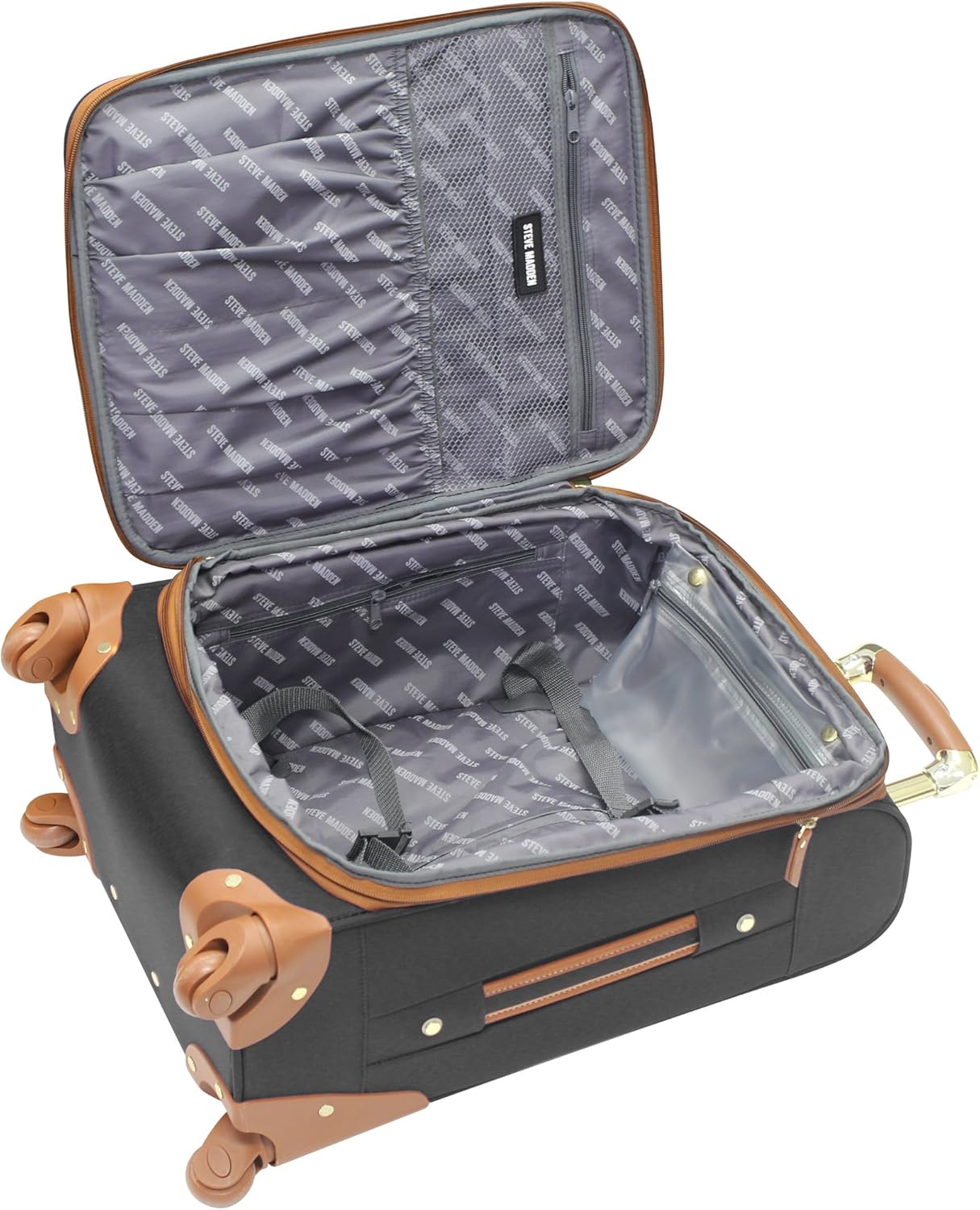 Suitcases Black Steve Madden Luggage 