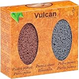 Vulcan Pumice Stone Pack of 2 Terracotta Grey Removes Hard Skin Calluses Feet view 6
