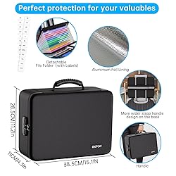 ENGPOW Fireproof File Organizer Bag with 13