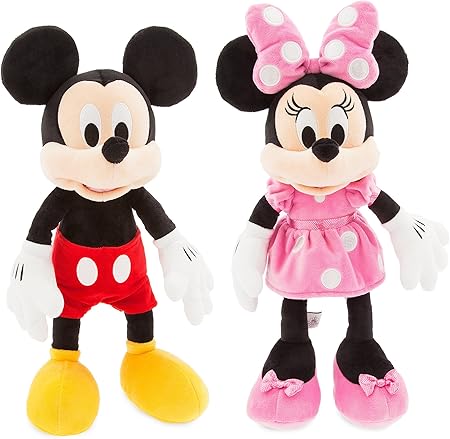 Amazon ディズニー Disney ミッキー ミニー Mサイズ ぬいぐるみ ペアセット 17 18 43cm 46cm ピンク 並行輸入品 ぬいぐるみ おもちゃ