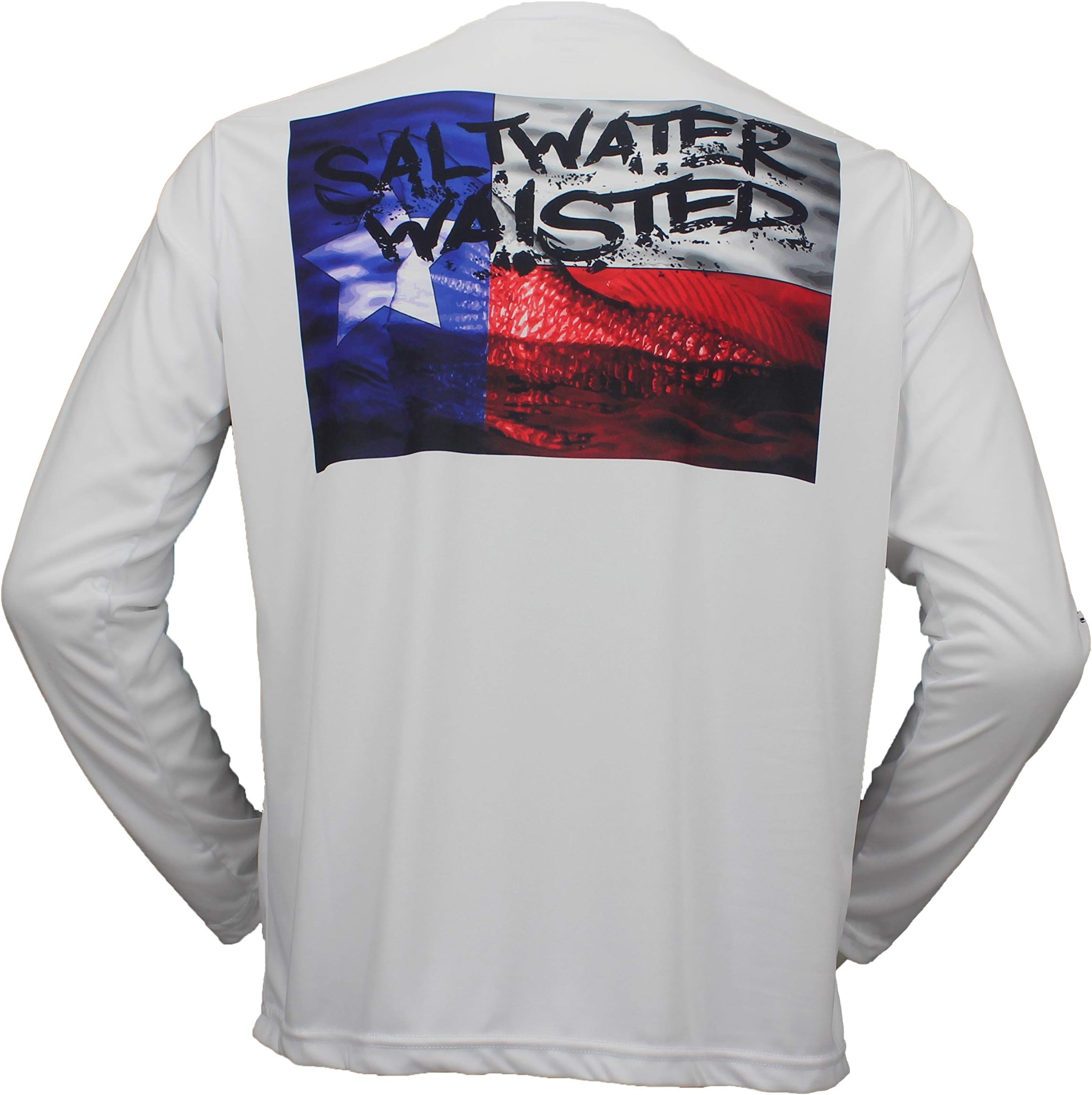 Texas Redfish Long Sleeve Solar Performance Polyester UPF 50+ Fishing Shirt