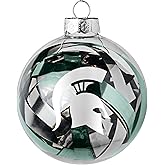 NCAA Michigan State Spartans Large Tinsel Ball Ornament