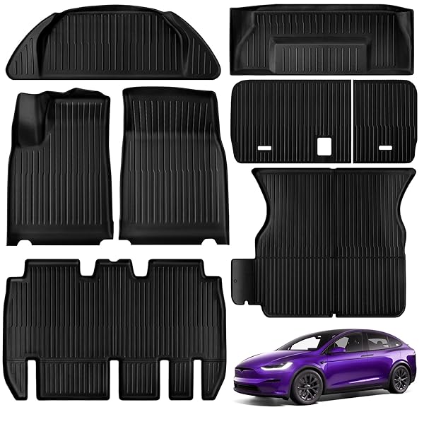 TSLDRV FLOOR MATS FOR TESLA MODEL X 5...