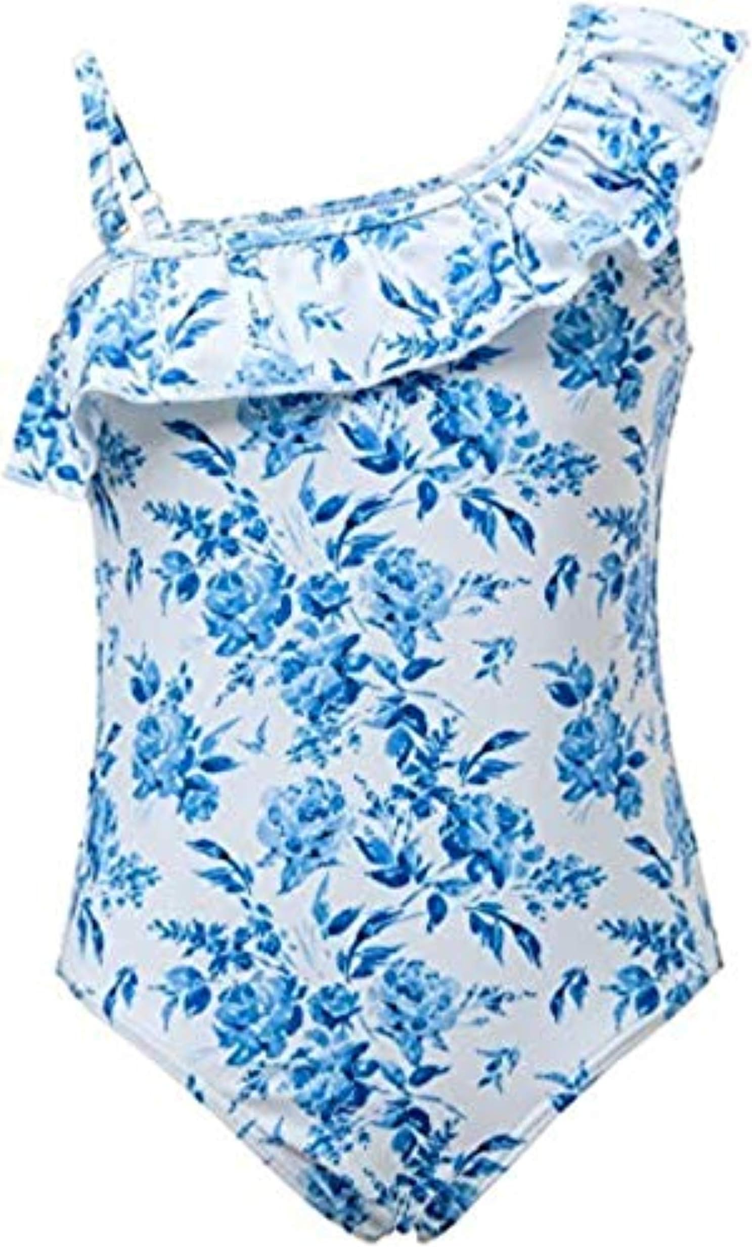 Snapper Rock Girls' One Shoulder Swimsuit & Sunscreen Bundle