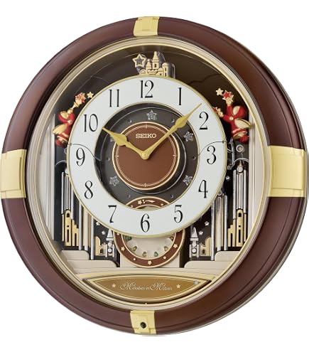 Amazon.com: SEIKO QXM397SRH 30 Melodies in Motion Wall Clock