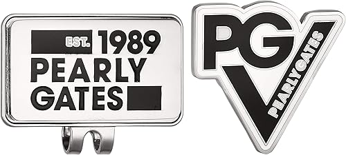 Amazon パーリーゲイツ ゴルフ用 ボールマーカー Pgロゴ ゴルフボール マーカー 030 ホワイトベース Pearly Gates パーリーゲイツ キーホルダー チェーン