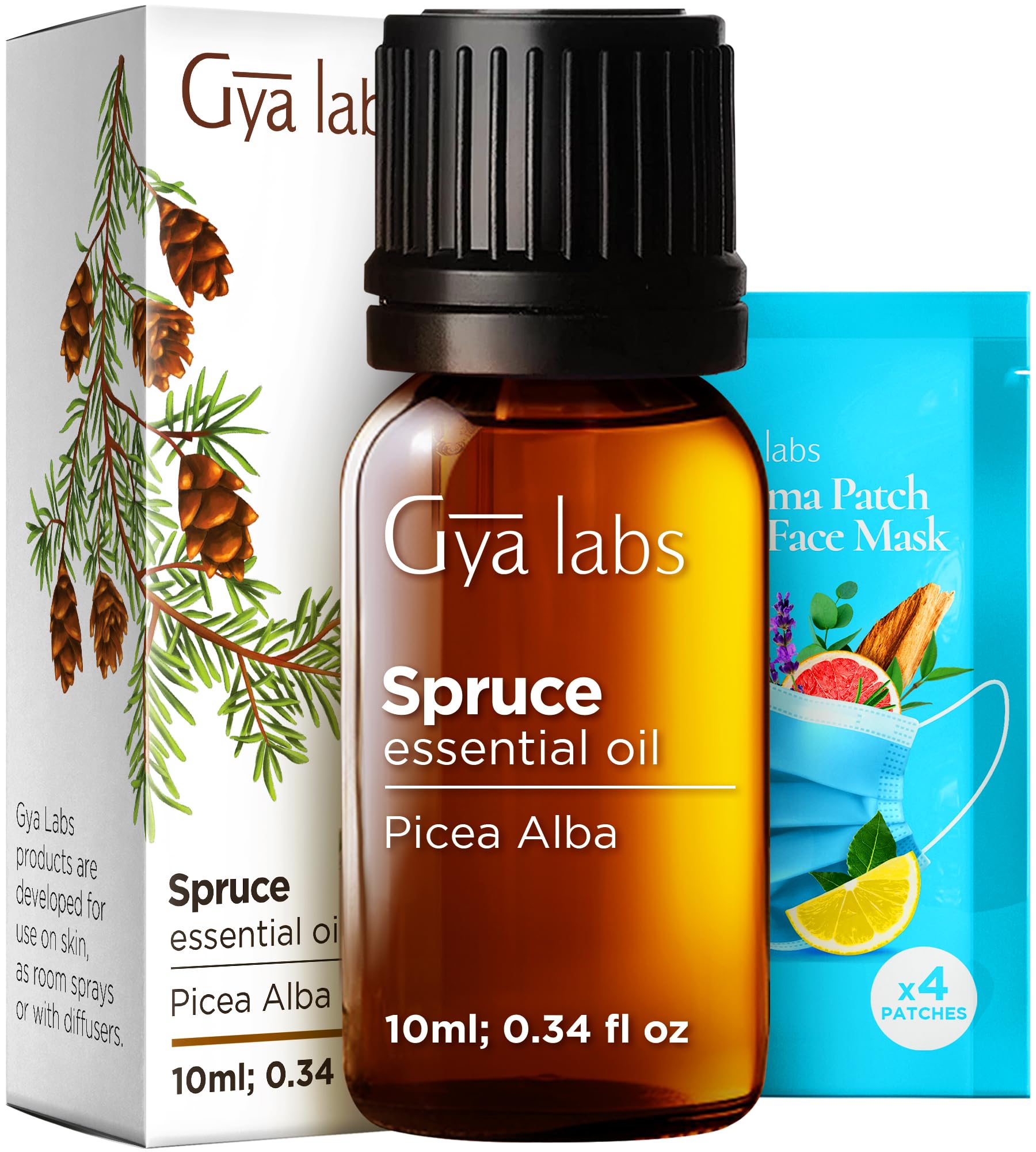 Gya Labs Spruce Essential Oil - 0.34 Fl Oz - for