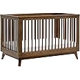 Babyletto Scoot 3-in-1 Convertible Baby Crib - GREENGUARD Gold Certified - Convertible Crib to Toddler Bed and Daybed - Baby Bed with 4 Adjustable Heights - Wooden Crib - Natural Walnut