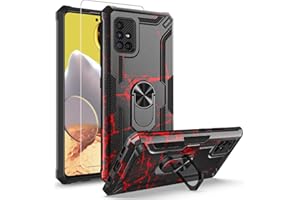for Galaxy A51 5G Case, Samsung A51 5G Case,(Model:SM-A516F) w/[Tempered Glass Screen Protector](Full Coverage) [Shockproof] 
