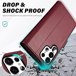 TUCCH Case Compatible with Galaxy S25 Ultra, Wallet