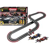 Carrera GO Champion's Racing Electric 1:43 Scale Slot Car Race Track Set | Race track toy for kids ages 6+. Features 14.11-ft layout, lap counter, Red Bull Racing &amp; Ferrari slot cars, easy setup
