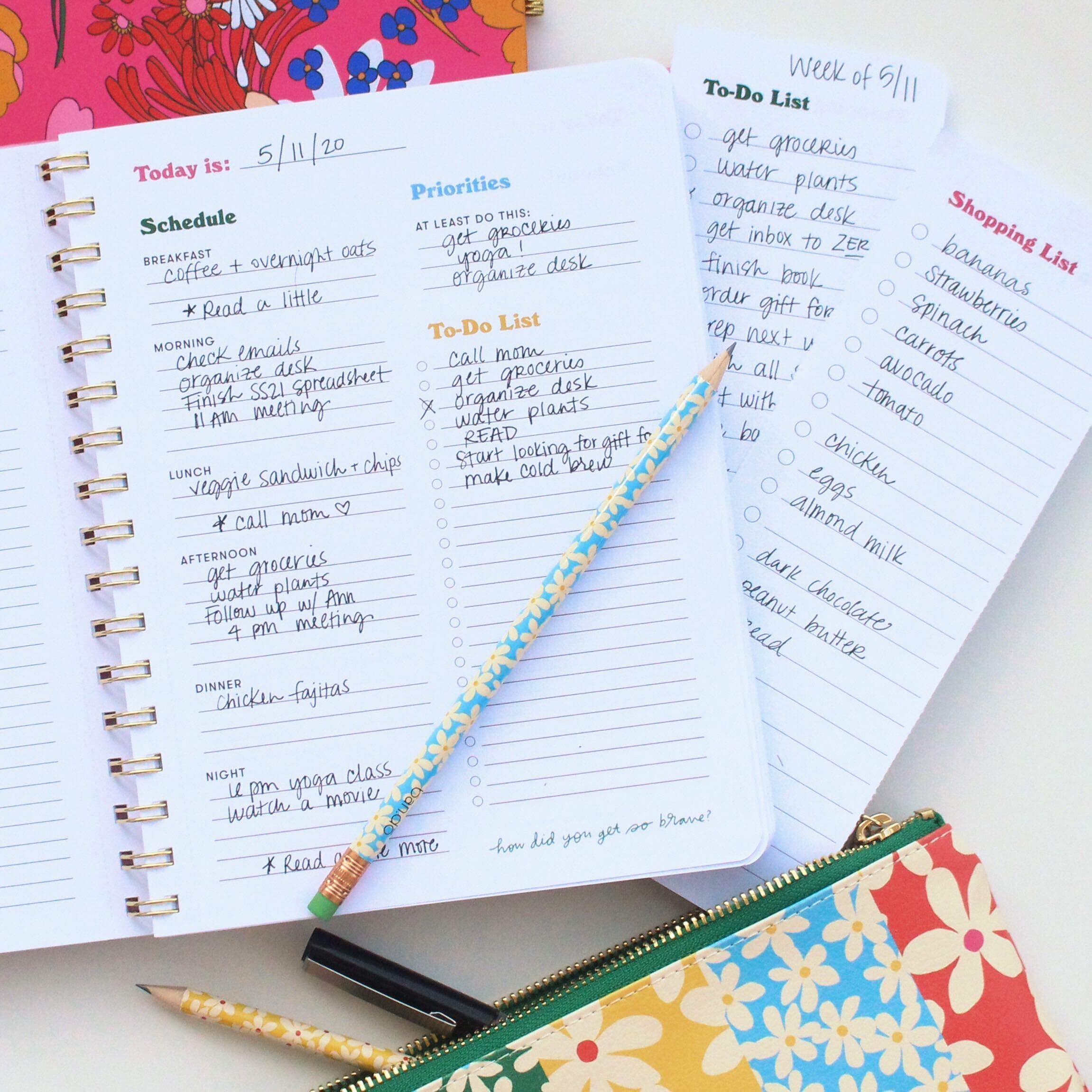 Bando Planner Personal Organizer Daily Planner Weekly Planner To