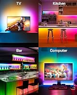 Daymeet 5M USB RGB TV LED Backlight with App Remote Music Sync 55-85 inch view 7