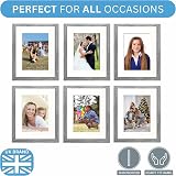 Clay Roberts 8x10 Picture Frame Grey Freestanding Wall Mount view 6