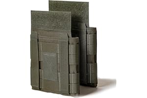 2 Pack MOLLE Side Plate Pockets, Tactical Vest Waist Protective Inserts Carrier, Adjustable Side Cummerbund Pouch
