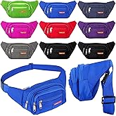 9 Pcs Fanny Pack for Women Waist Bag Packs Men Crossbody Waterproof Adjustable Running Bag Fanny Pack for Travel Hiking Running Outdoor Sports, 8 Colors