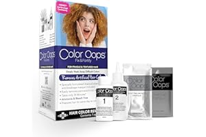 Color Oops Fix & Fortify Bond Rejuvenating Color Remover, Includes Color Remover, Activator Mixing Bottle, Charcoal Shampoo, Bond Rejuvenating Masque, Gloves, Cap, & Instructions, Cruelty Free