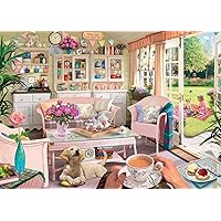 Ravensburger Haven No.12: The Tea Shed 1000 Piece Jigsaw Puzzle for Adults - 12000164 - Handcrafted Tooling, Made in Germany,