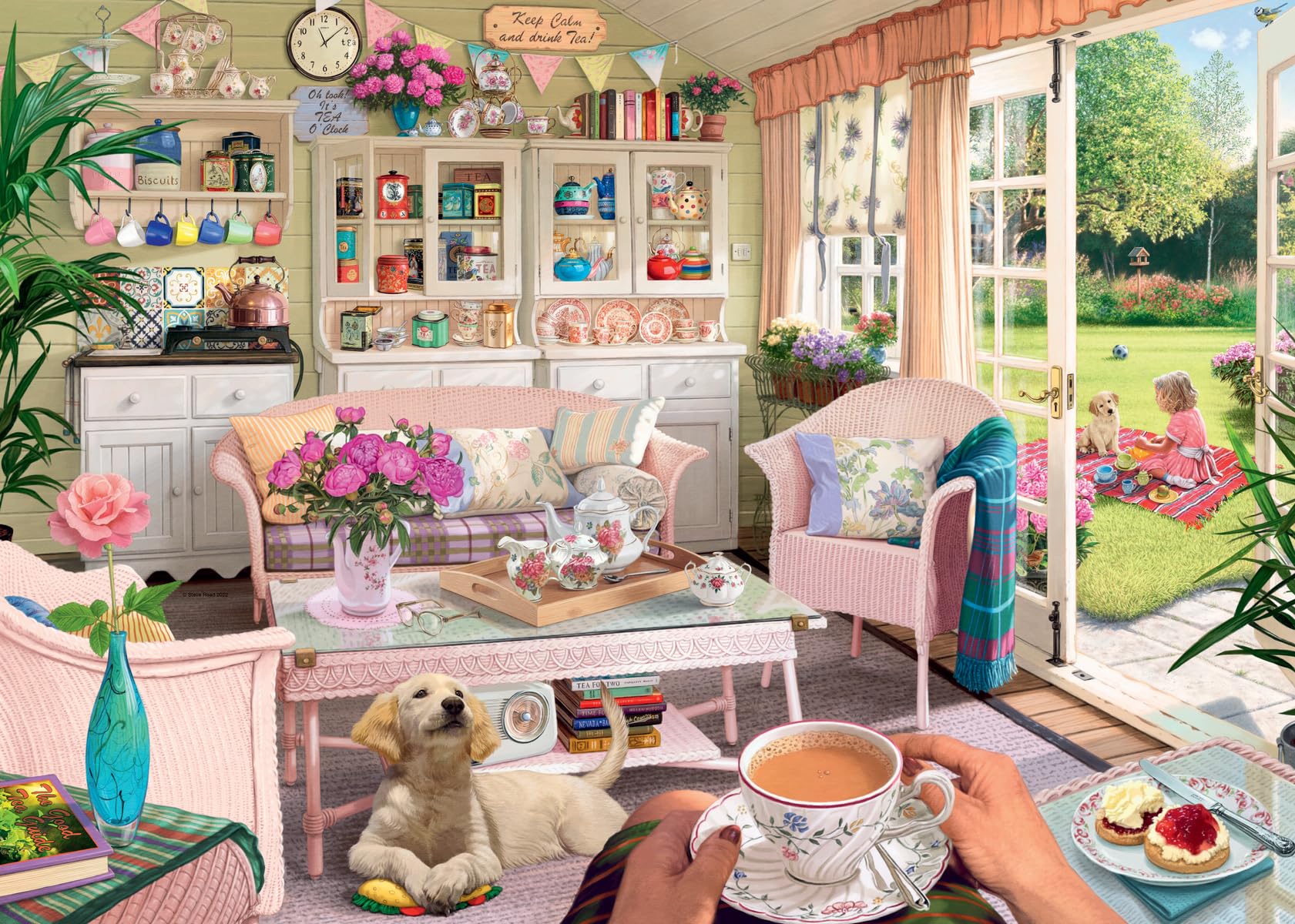 Ravensburger My Haven No.9 - The Tea House 1000 Piece Jigsaw Puzzle for Adults and Kids 12 Years Up
