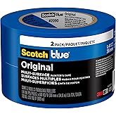 Scotch Painter's Tape Original Multi-Surface Painter's Tape, Blue, Paint Tape Protects Surfaces and Removes Easily, Multi-Sur
