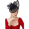 BABEYOND Tea Party Fascinator Hat for Women Kentucky Headwear Derby Pillbox Church Hat for Cocktail Wedding