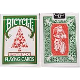 Bicycle Green Back Red Santa Playing Cards