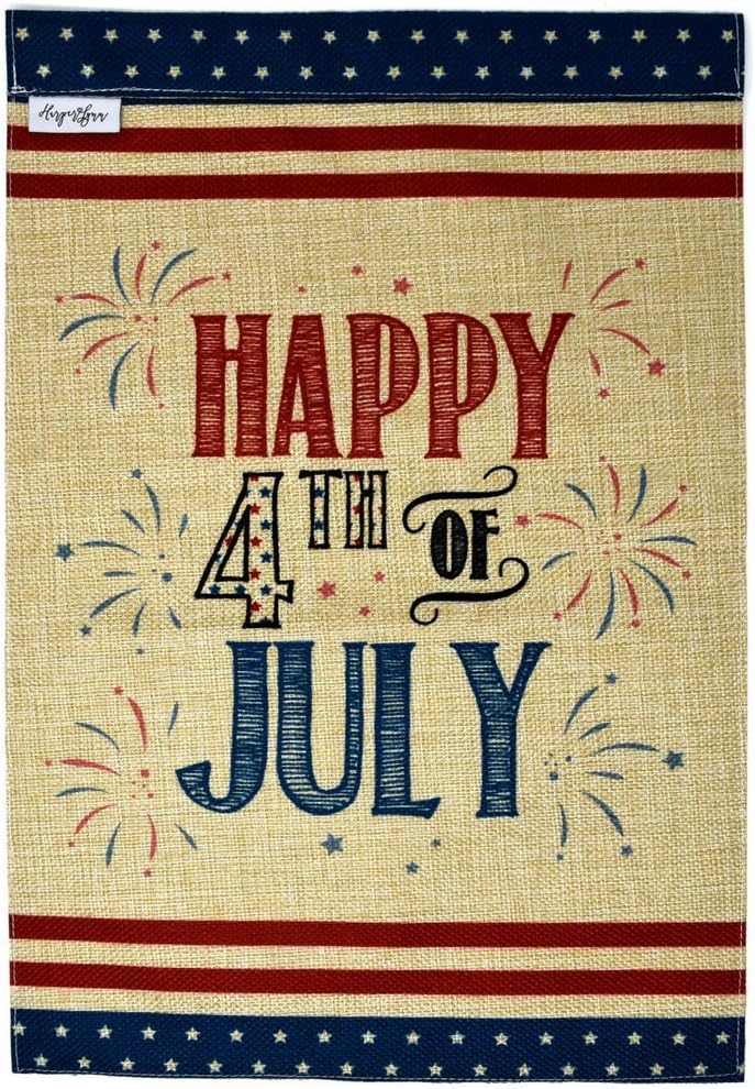 Garden Flag Banner - 12x18 Double Sided Burlap Flag for Decorative use Indoor or Outdoor - Welcome Your Guests and Showcase Your Home
