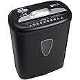 Amazon Basics 8 Sheet Cross Cut Paper and Credit Card Shredder with 4.1 Gallon Bin, Black