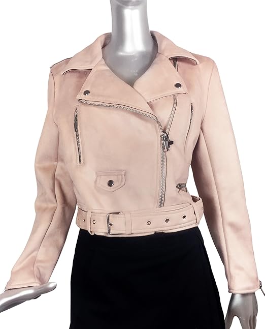 faux suede biker jacket zara