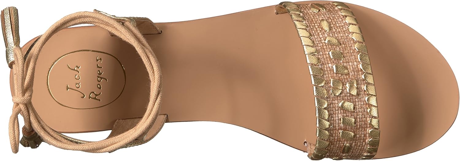 jack rogers tate raffia sandal gold