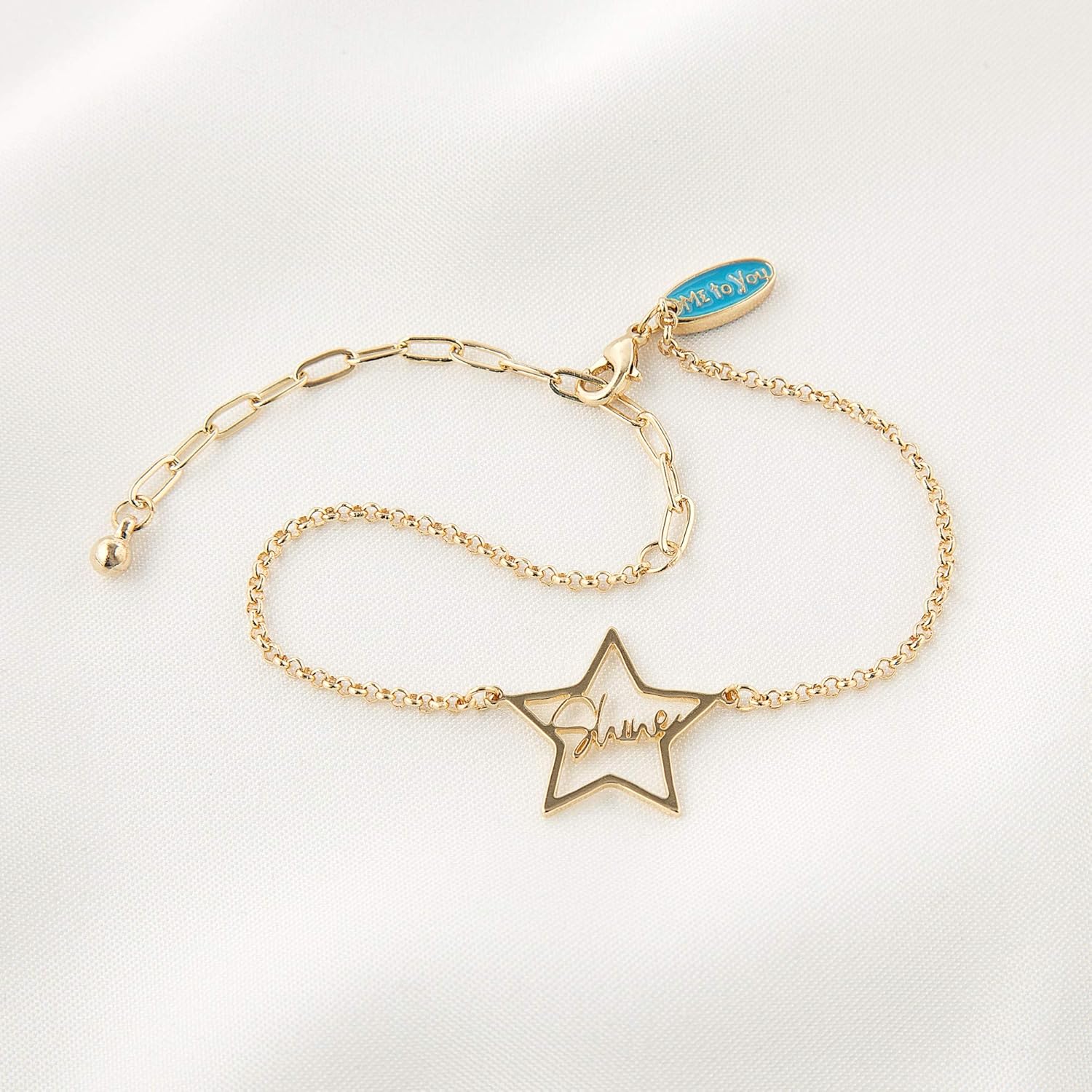 Me to You 'Shine' Star-Shaped Bracelet - Official Collection, Gold,Grey,Pink - Image 5