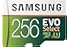 Samsung  (MB-ME256GA/AM) 256GB 100MB/s (U3) MicroSDXC EVO Select Memory Card with Full-Size Adapter
