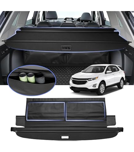 Rear Cargo Cover For 2010–2017 GMC Terrain & Chevy Equinox – Waterproof, Retractable, Black - View #8